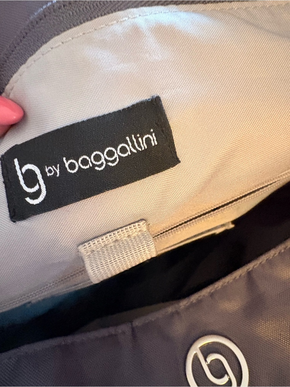 Baggalini Grey Nylon Tote - Picture 5 of 7